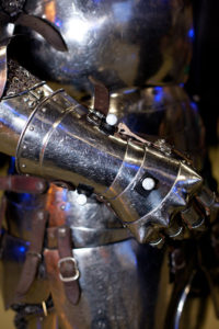 Markers attached to the armor Markers attached to the armor
